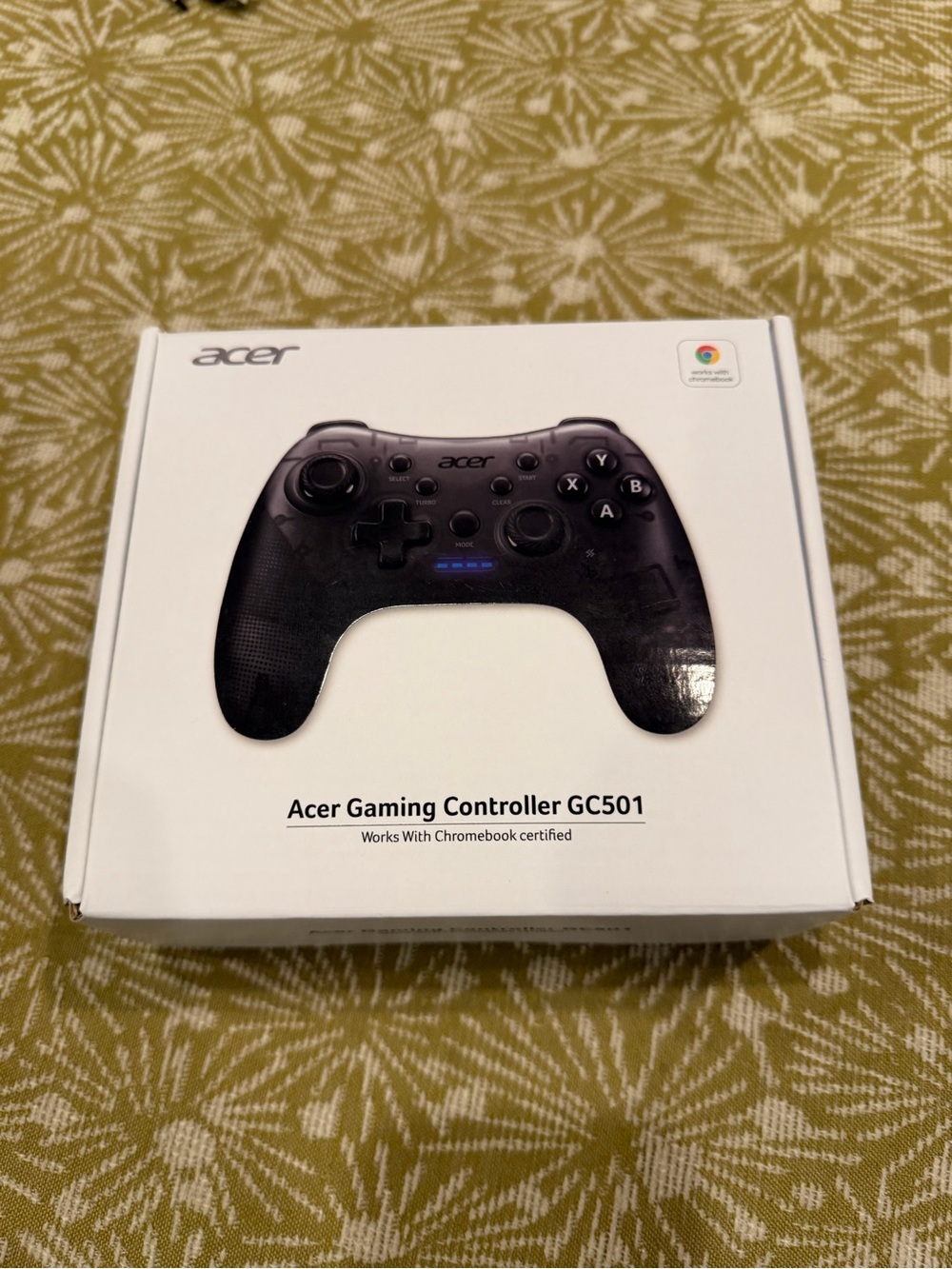 Acer GC501 Wired Gaming Controller Turbo Action Buttons & LED New In Box